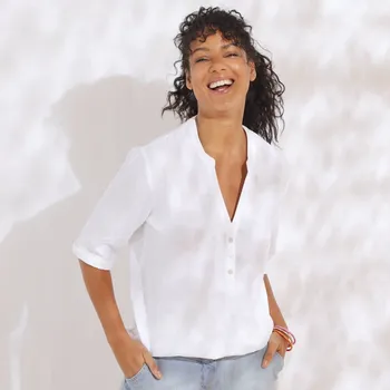 Dámské tričko Mušelínová tunika bílá 46