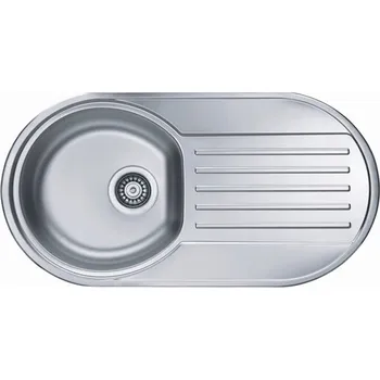 Granitový dřez Jednokomorový dřez Alveus Form ocel stříbrný
