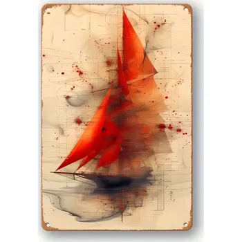 Plechová cedule BAF Kovová cedule Plachetnice 30 x 20 cm