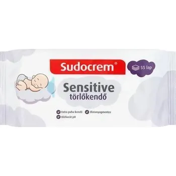 Dětský vlhčený ubrousek Dětské vlhčené ubrousky "Sensitive", 55 ks, SUDOCREM 32026729