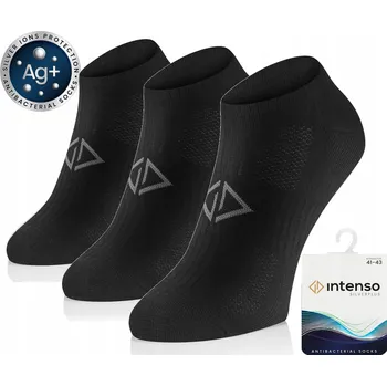Pánské ponožky Pánské Ponožky Intenso černé 41-43 3 páry antibakteriální