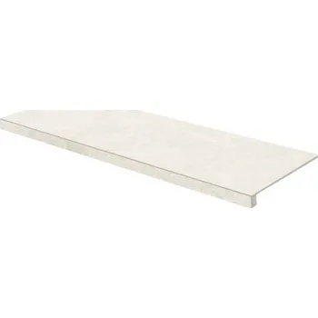 Dlažba Rako Dale DCFVD878 schodová tvarovka 30x120 swan bílošedá rekt.