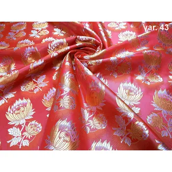 HEDVA ČESKÝ BROKÁT Ondrin 160 krojový brokát IRSKÁ RŮŽE MALÁ červená | 43