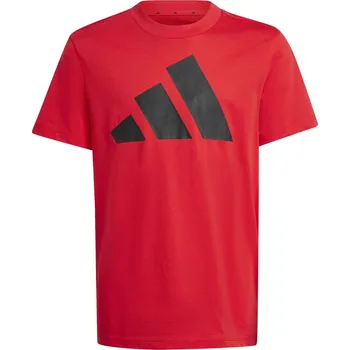 Chlapecké tričko Dětské Tričko s krátkým rukávem ADIDAS J BL TEE 160 JC9664 – Červená 152
