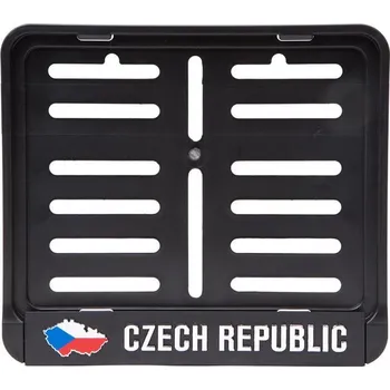 Držák SPZ Podložka pod RZ - moto 3D Czech republik + vlajka
