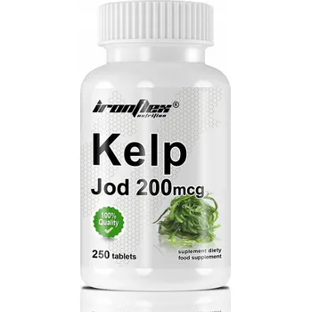 IRONFLEX Kelp Přírodní Jód 200mcg 250 tablet ŠTÍTNÁ ŽLÁZA
