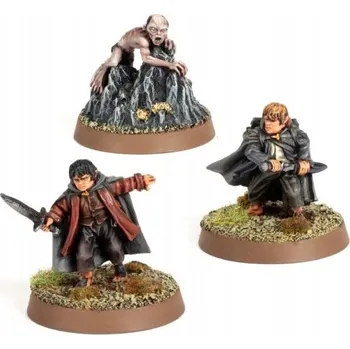 Příslušenství k deskovým hrám Frodo Pytlík, Samvěd Křepelka a Glum v Emyn Muil - Pán prstenů Hobit Středozemě