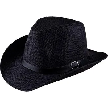 Karnevalový doplněk Funny Fashion Klobouk Panama černý
