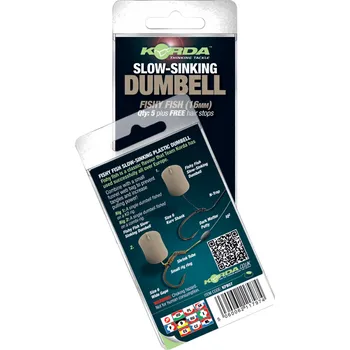 Umělá nástraha Korda Dumbell Slow Sinking Fishy Fish Hnědá Ryba-16 mm