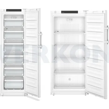 Chlazení Mraznička laboratorní Liebherr Performance, série SFFsg, plastový interiér, Typ: SFFsg 5501, Objem [l]: 394, Teplotní rozsah [°C]: -30 až -9, Provedení: S policemi