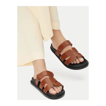 Dámské pantofle Nazouváky JENNY LB-P1941A-YLD Hnědá 41