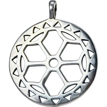 Přívěsek Drakkaria Sluneční symbol, stříbrný přívěsek, Ag 925, 11g