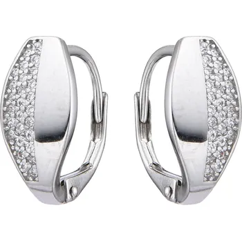 Náušnice NUBIS® Stříbrné náušnice na klapku - NB-0002