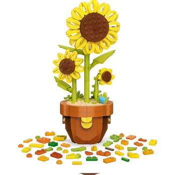 ostatní stavebnice Stavebnice Slunečnice 359 dílů DIY dekorativní sada pro děti i dospělé