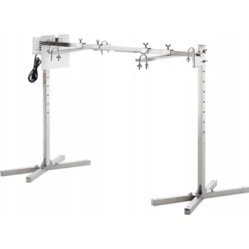 Zahradní gril OTOČNÝ ROŽEŇ NA SELE, GRIL, OHNIŠTĚ 1390x565x840MM Ocel - Elektrický