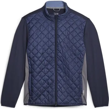 Pánská casual bunda Puma Frost Quilted Performance Golf Jacket Navyblzr/Sla S
