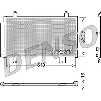 Výparník klimatizace Kondenzátor, klimatizace DENSO DCN51005