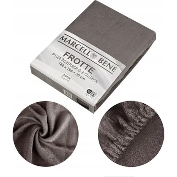 Prostěradlo Prostěradlo s gumou froté 220x200 +30 cm, světle šedé