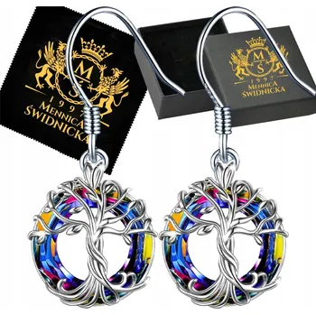 Náušnice Náušnice Háčky Strom života Dárek Narozeniny Stříbro