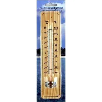 Domácí teploměr Teploměr pokojový okenní dřevěný