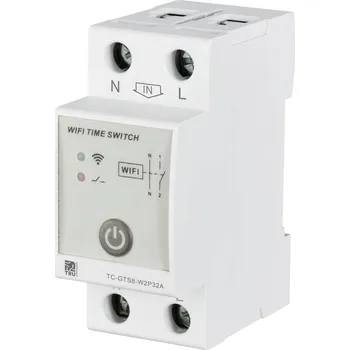 vypínač TRU COMPONENTS TC-GTS8-W2P32A TC-12485084 Wi-Fi spínač, 1 min - 24 h, 250 V/AC, 32 A, 1 ks