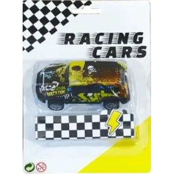 autíčko Kovové autíčko s natahovacím pohonem pull back, mix vzorů