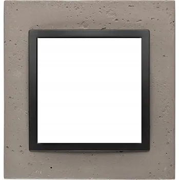 Elektrická zásuvka RÁMEČEK JEDNODUCHÝ SIMON 54 NATURE ČERNÝ CHARAKTER