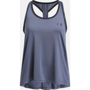 Dívčí tričko Dívčí tílko Under Armour Tech Knockout Tank 1363374-044 Šedá YXS