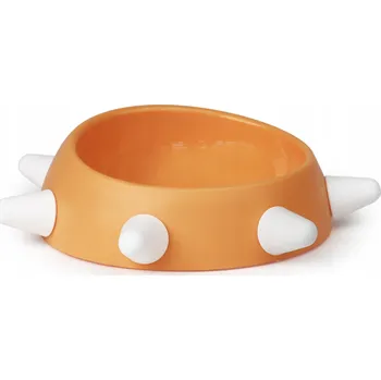 Miska pro psa Jedna plastová miska United Pets oranžová 0,5 l