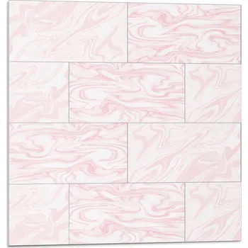 Obraz Samolepicí vinylové obklady na zeď, mramorový vzor s vlnami, 20 ks, 20x20 cm