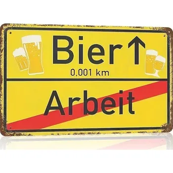 Plechová cedule BAF Kovová cedule Tam ano, tam ne 30 x 20 cm