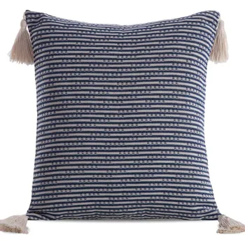 Dekorační povlak na polštář BOHO zdobený na rozích třásněmi