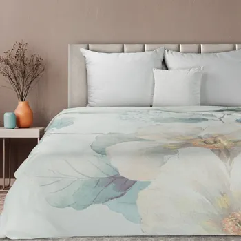 PREMIUM Deka ALINE polyesterovo-akrylová s potiskem jarních květů