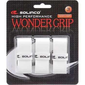 Vrchní omotávka Solinco Wonder Grip 3 ks - bílá