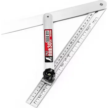 Úhloměr Japonský truhlářský pokosník SHINWA s metrickou stupnicí - 300 mm