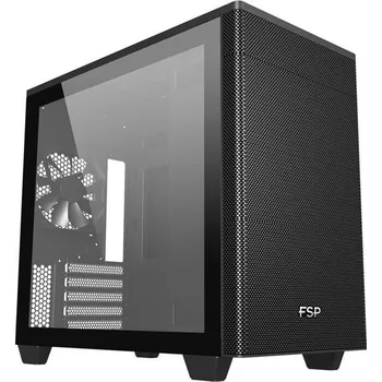 PC skříň Fortron CST360B Micro Tower Transpar. černá