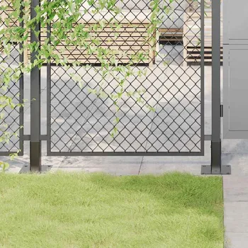 Plotový sloupek OMAXI Podstavce pod sloupky čtvercové 4 ks antracit 51x51 mm 709806