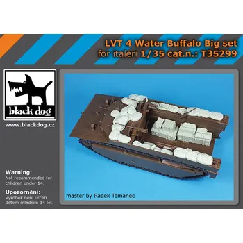Plastikový model Blackdog 1/35 LVT-4 Water Buffalo accessories set big set (for Italeri)