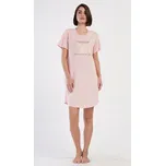 Vienetta Dámské domácí šaty s krátkým rukávem Michaela - světle