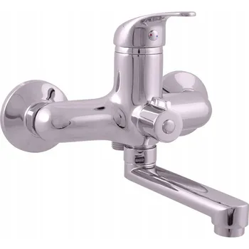 Vodovodní baterie Vanová a sprchová baterie na okraj vany Slezák - RAV CZ SÁZAVA stříbrná