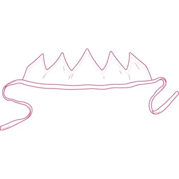 Elektronický PDF střih zavazovací korunka ze sametu Carolyn-UNI