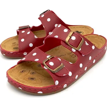 Dámské pantofle Dámské zdravotní pantofle 179-024 Mediline červená Barva: červená, Velikost: 38