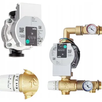 rozdělovač topení Míchací sada pro rozdělovač s čerpadlem WILO a ventilem AFRISO, 2,3 m³/h