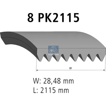 ozubený klínový řemen DT Spare Parts 1.21851