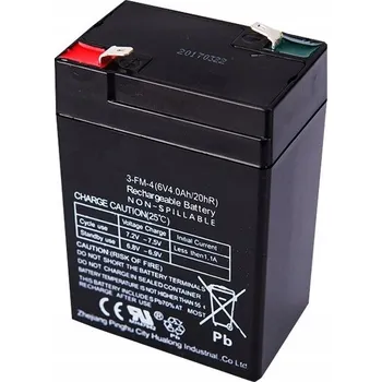Záložní baterie Gelový akumulátor 6V 4Ah pro váhy pokladen a hraček