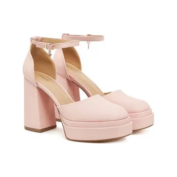 Dámské polobotky Polobotky DeeZee LW85478-6 Růžová 39