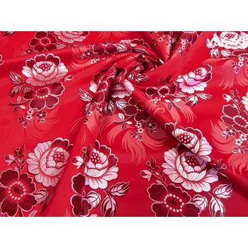 HEDVA ČESKÝ BROKÁT Ondrin 160 krojový brokát ŠÍPKOVÁ RŮŽE červená | 63