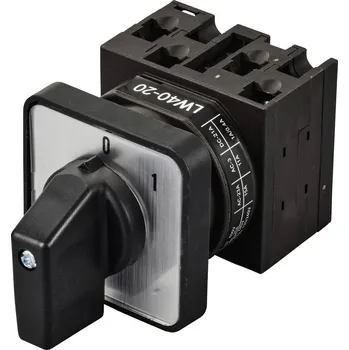vypínač TRU COMPONENTS TC-LW40-20 C04/2A48I silový vypínač 20 A 690 V 1 x 45 ° černá, šedá 1 ks