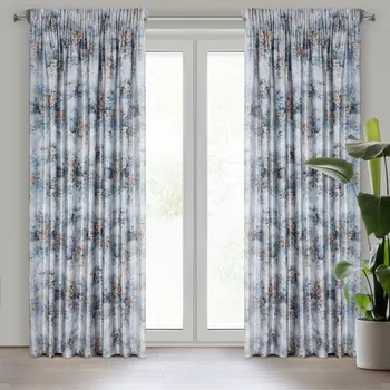 Závěs MARISA z měkkého sametu s romantickým květinovým potiskem 140 x 270 cm