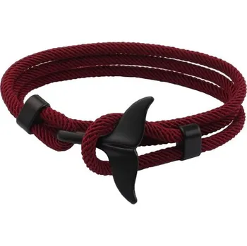 Náramek Zajímavý pánský vínový náramek s ploutví